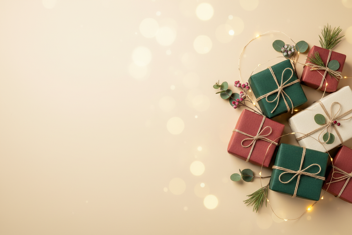 Christmas gift campaign banner